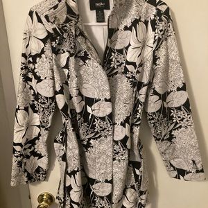 Black & White Floral Mossimo Jacket